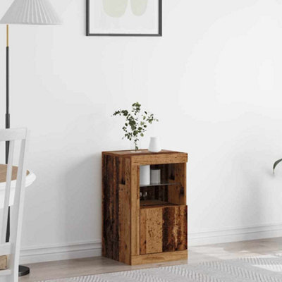 Walplus Side Cabinet Old Wood 41 X 37 X 67 Cm Engineered Wood - image 1