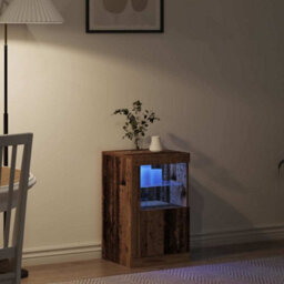 Walplus Side Cabinet Old Wood 41 X 37 X 67 Cm Engineered Wood - thumbnail 5