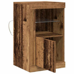 Walplus Side Cabinet Old Wood 41 X 37 X 67 Cm Engineered Wood - thumbnail 7