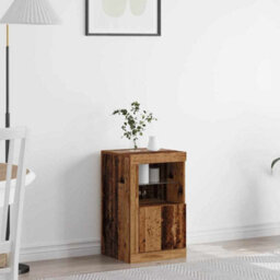 Walplus Side Cabinet Old Wood 41 X 37 X 67 Cm Engineered Wood - thumbnail 1