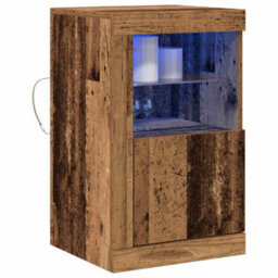 Walplus Side Cabinet Old Wood 41 X 37 X 67 Cm Engineered Wood - thumbnail 3