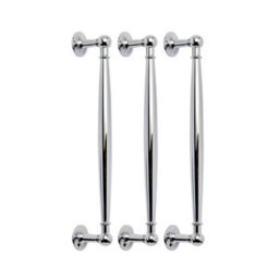 Homestylestore 1050 X 750mm Black Grey Wall Mounted Mirrored Door Bathroom Cabinet And Chrome T Bar Handles - thumbnail 4