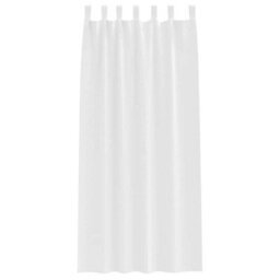 Berkfield Modern Curtains With Curtains 2 Pcs Pure White Polyester - thumbnail 4