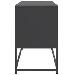 Berkfield Tv Cabinet Black 100.5X39X60.5 Cm Steel - thumbnail 7