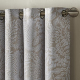 Luxury Living Ferndown Eyelet Ring Top Curtains Cream - thumbnail 3