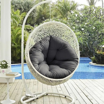 Darphe Grey Multifunctional Swing Hanging Chair Seat Cushion For Indoor Outdoor - image 1