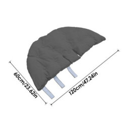 Darphe Grey Multifunctional Swing Hanging Chair Seat Cushion For Indoor Outdoor - thumbnail 8