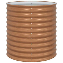 Berkfield Garden Raised Bed Brown 80 X 80 X 81 Cm Steel - thumbnail 6