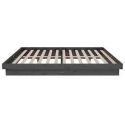 Berkfield Bed Frame Grey Solid Wood Pine 140X190 Cm - thumbnail 6