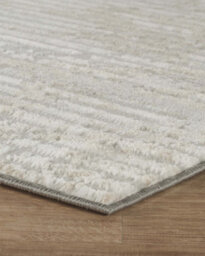 Perla Modern Abstract Linear Living Room Area Rug Metallic Sheen Contemporary Hallway Runner Molten-Grey 200X290 Cm - thumbnail 4