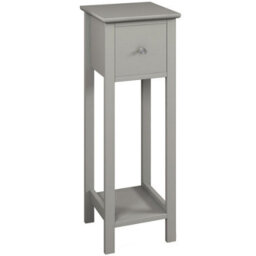 Urbn-Living Urbnliving 70Cm Height Slim Bedside Nightstand Grey Table 1 Storage Drawer Bedroom Furniture Sofa Side Unit - thumbnail 5