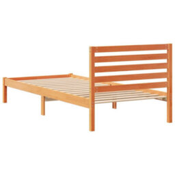 Berkfield Modern With Headboard Wax Brown 100 X 210 Cm Solid Pine Wood - thumbnail 7