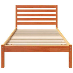 Berkfield Modern With Headboard Wax Brown 100 X 210 Cm Solid Pine Wood - thumbnail 5