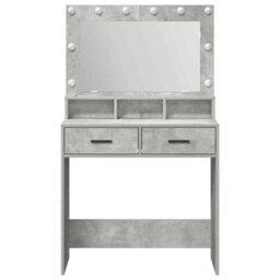 Walplus Dressing Table Concrete Grey 79 X 41 X 135 Cm Engineered Wood - thumbnail 5