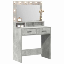 Walplus Dressing Table Concrete Grey 79 X 41 X 135 Cm Engineered Wood - thumbnail 3