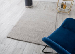 A.unique Home Rome Shaggy Living Room Bedroom Rug 110Cm X 150Cm Ultra-Soft 1050Gsm - 2.5Cm Low Pile Shaggy - Silver - thumbnail 2