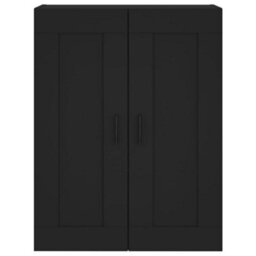 Berkfield Wall Mounted Cabinet Black 69.5X34X90 Cm Engineered Wood - thumbnail 6