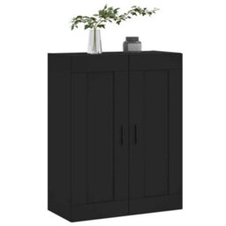 Berkfield Wall Mounted Cabinet Black 69.5X34X90 Cm Engineered Wood - thumbnail 4