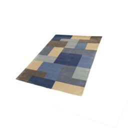 Lexus Blue Block Medium Rug, (L)170Cm X (W)120Cm - thumbnail 2