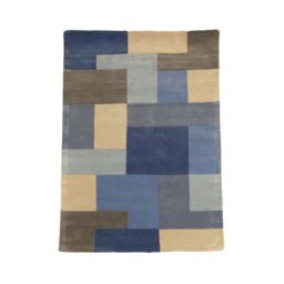 Lexus Blue Block Medium Rug, (L)170Cm X (W)120Cm - thumbnail 6