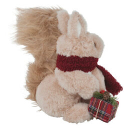 Urbn-Living Urbnliving Christmas Plush Squirrel Ornament Holiday Table Centrepiece Window Decorations - thumbnail 3