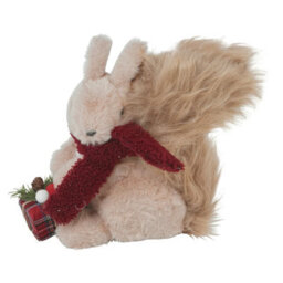 Urbn-Living Urbnliving Christmas Plush Squirrel Ornament Holiday Table Centrepiece Window Decorations - thumbnail 4