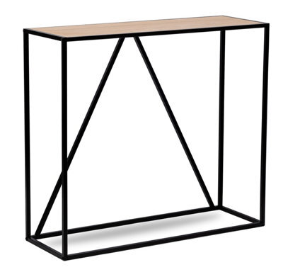 Nordlys Industrial Console Table With Wood Top Industrial Style Living Room - image 1