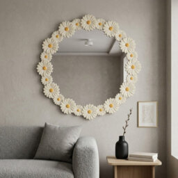 Garden Greatness Maison Multi Daisy Flower Framed Wall Mirror