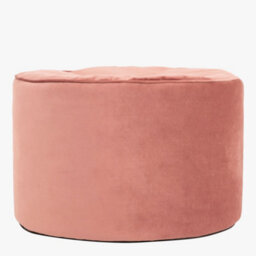 icon Milano Velvet Bean Bag Pouffe Dusk Pink Large Velvet Footstools - thumbnail 2