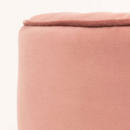 icon Milano Velvet Bean Bag Pouffe Dusk Pink Large Velvet Footstools - thumbnail 4
