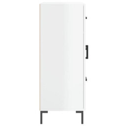 Berkfield Sideboard High Gloss White 69.5X34X90 Cm Engineered Wood - thumbnail 7