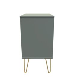 Linear Ready Assembled Matt Green No Effect 3 Drawer Wide Chest (H)740mm (W)575mm (D)395mm - thumbnail 6