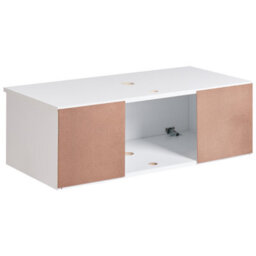 Wyld And Coco Wall-Mounted Bathroom Cabinet White 80 X 40 Cm Fluted Front - thumbnail 6