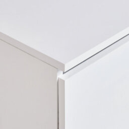 Wyld And Coco Wall-Mounted Bathroom Cabinet White 80 X 40 Cm Fluted Front - thumbnail 7
