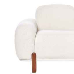 Beliani Sofa 2 Seater Odnes Boucle White - thumbnail 8
