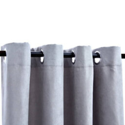 Walplus Blackout Curtains With Metal Rings 2 Pcs Grey 140X225 Cm - thumbnail 3