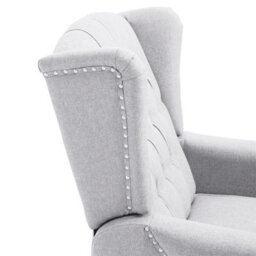 Homcom Manual Reclining Armchair Recliner With Footrest Grey - thumbnail 7