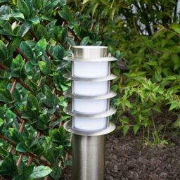 Valuelights Wharf Modern Outdoor Stainless Steel Bollard Lantern Light Post - thumbnail 7