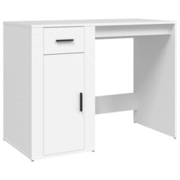Berkfield Desk White 100X49X75 Cm Engineered Wood - thumbnail 2