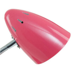 Orsina Pink Gloss Desk Lamp, Adjustable Chrome-Flex Stem With Conical Metal Shade, Requires 1 X E27 40W Bulb - thumbnail 5