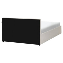 Beliani Ottoman Bed Lauresses Fabric Taupe 160 X 200 Cm (Eu King Size) - thumbnail 7