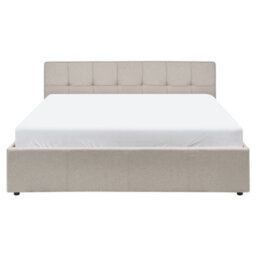 Beliani Ottoman Bed Lauresses Fabric Taupe 160 X 200 Cm (Eu King Size) - thumbnail 6