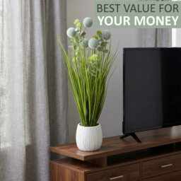Crystals 50Cm Modern Faux Artificial Lavender Plants In Pot  Artificial Green Foam Ball Plant - thumbnail 7