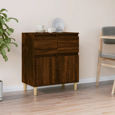 Berkfield Sideboard Brown Oak 60X35X70 Cm Engineered Wood - image 1