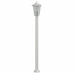 Outdoor Floor Lamp Silver 120 Cm Stainless Steel - thumbnail 4