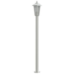Outdoor Floor Lamp Silver 120 Cm Stainless Steel - thumbnail 5