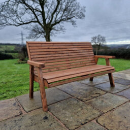 Churnet Valley Garden Furniture Ltd Churnet Valley Garden Furniture Valley 3 Seat Bench - thumbnail 2