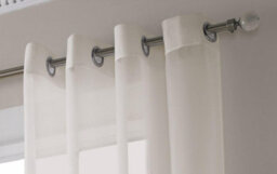 Luxury Living Voile Ringtop Eyelet Curtain Voile Net Panels - thumbnail 2