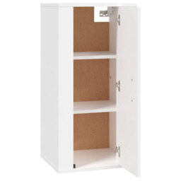 Berkfield Wall Mounted Tv Cabinet White 40X34,5X80 Cm - thumbnail 7