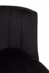 Orsina Black Velvet Chair For Living Room, Chair With Velvet Upholstery, Dining Chair For Lounge, Dinner, Home - thumbnail 5